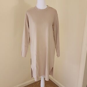 Richard Chai L/XL beige tan sweater dress.
